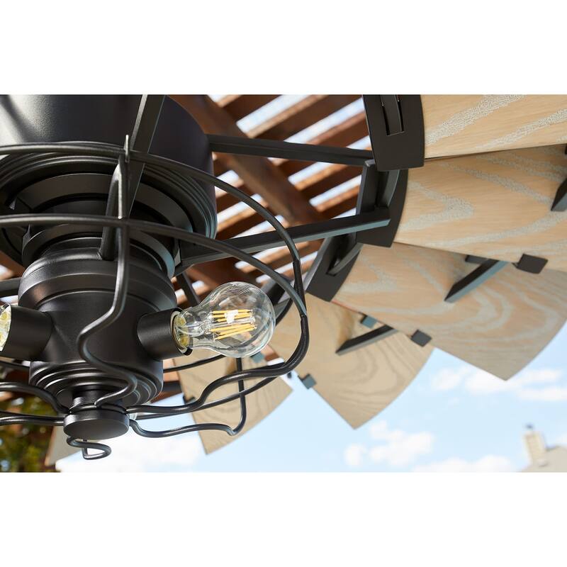 Quorum International 60" 15 Blade Ceiling Fan with Wall Control