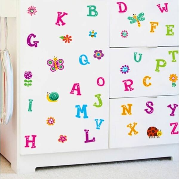 Shop Chezmax Diy Alphabet Abc Wall Decals Wall Stickers Removable