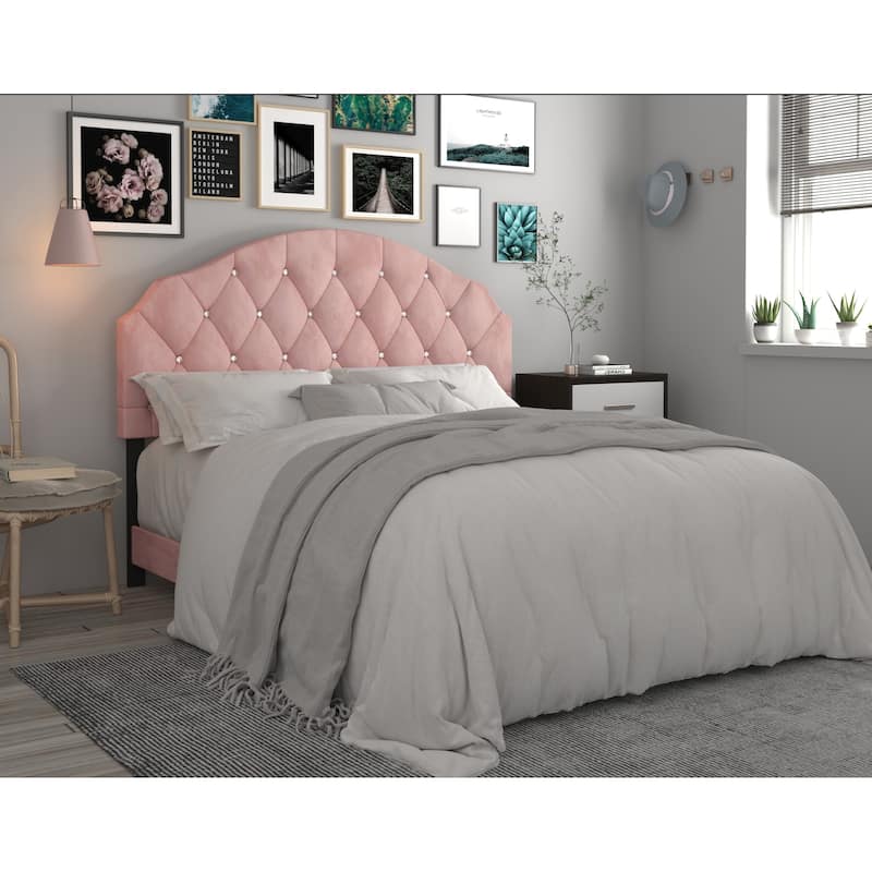 Evelina Upholstered Headboard - Pink - King