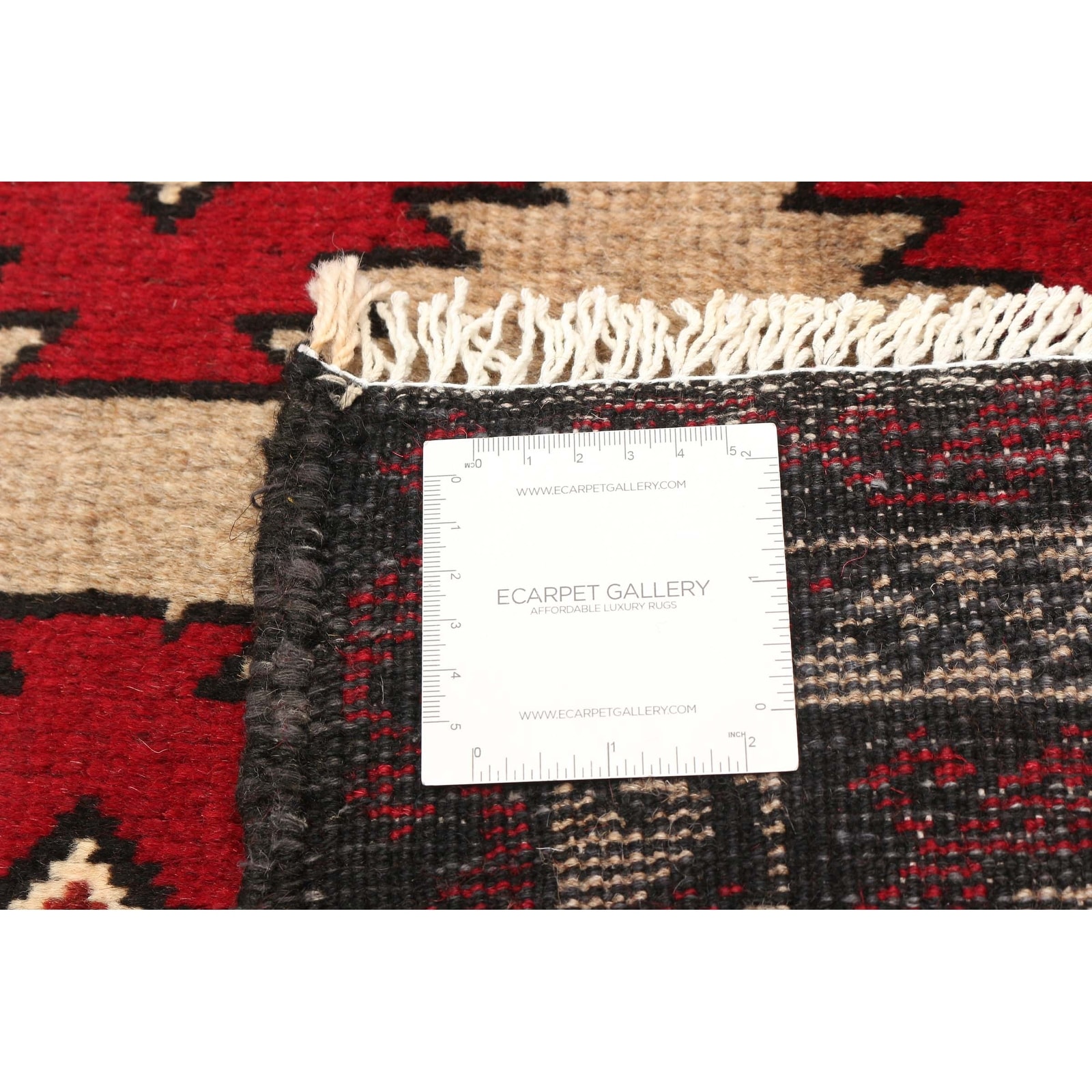 ECARPETGALLERY Hand-Knotted Royal Baluch Tan Wool Rug - 3'4 x 5'7