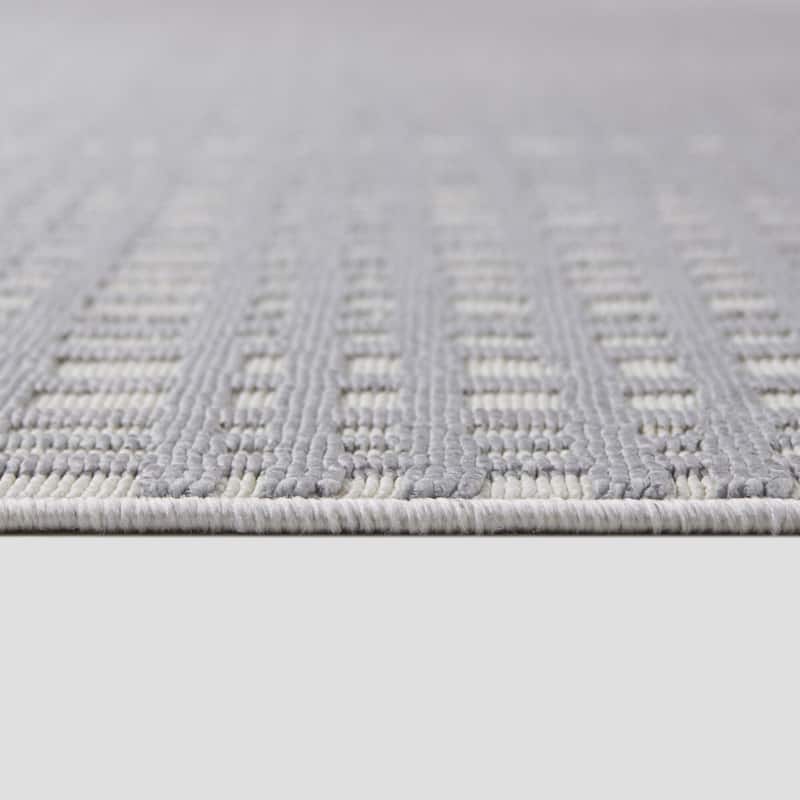 Haldane Abstract Plaid Indoor/Outdoor Area Rug