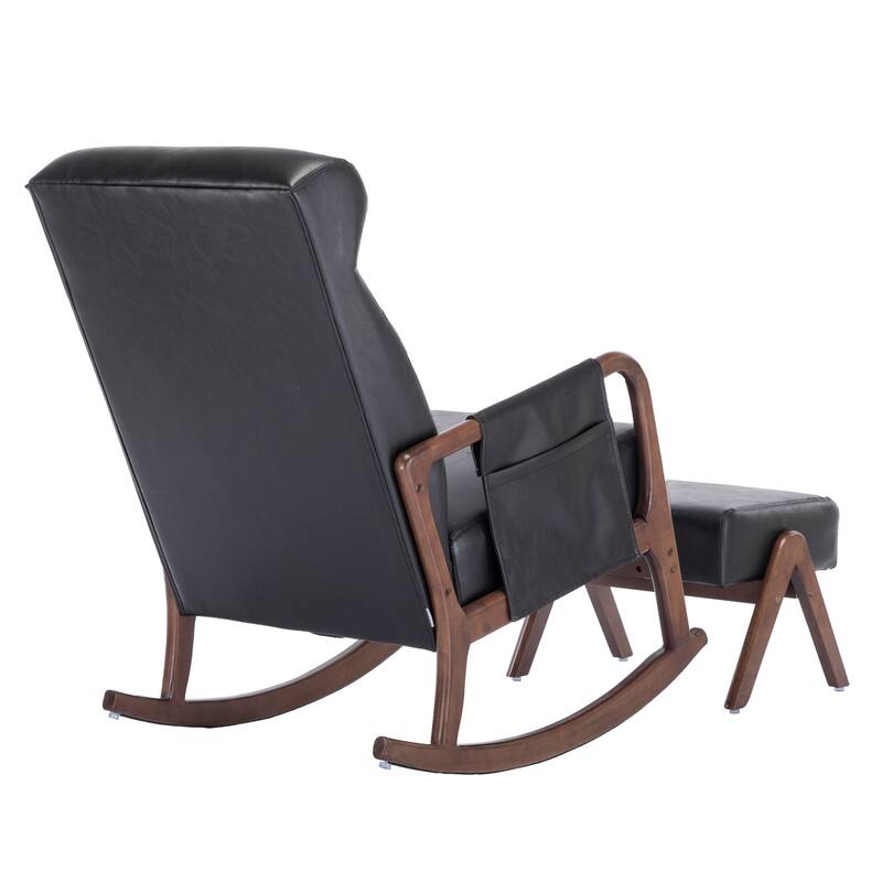Rocking Armchair With Ottoman for Living Room