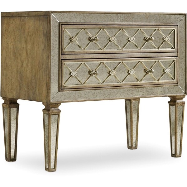 Hooker Furniture 5414-90017 34" Wide 2 Drawer Hardwood Dresser from the Sanctuary Collection - Avalon Silver Leaf