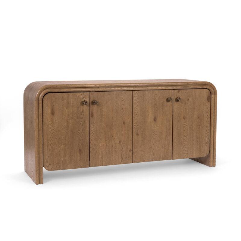 Studio London Clara Sideboard Mid-Century Modern Oak Sideboard Weathered Oak