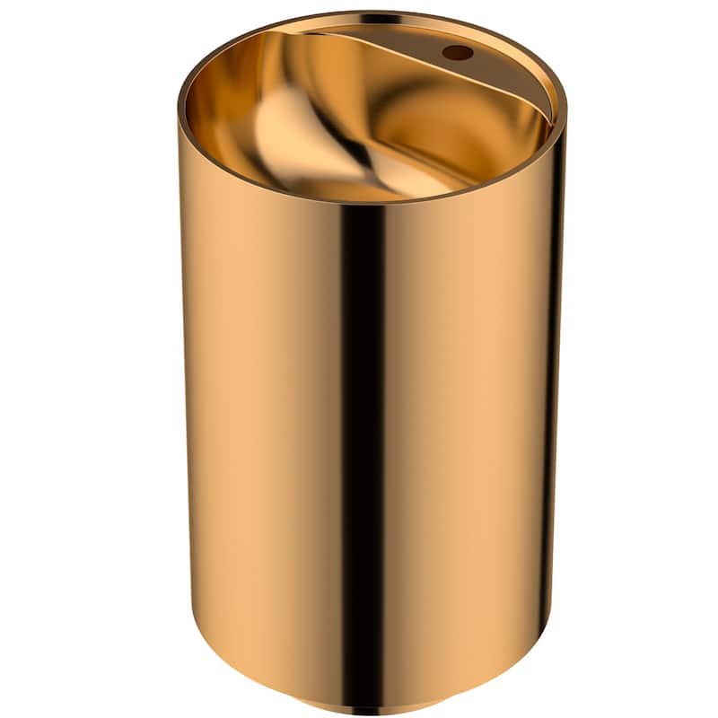 Karran USA CCP400 Cinox 16-1/2" Circular Stainless Steel Pedestal - Brushed Copper