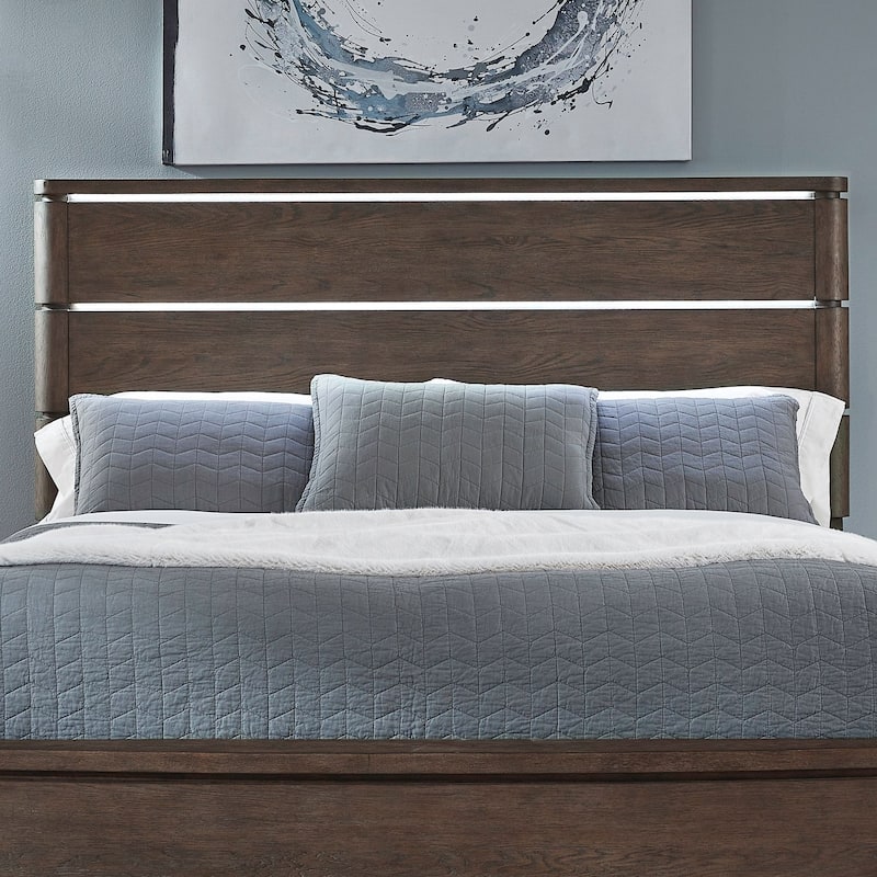 Liberty Furniture Cascade Falls LED Panel Bed Headboard - King or Queen - Queen