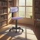 preview thumbnail 30 of 53, JJS Kids' Height-adjustable Mesh-back Rolling Swivel Task Chair Purple