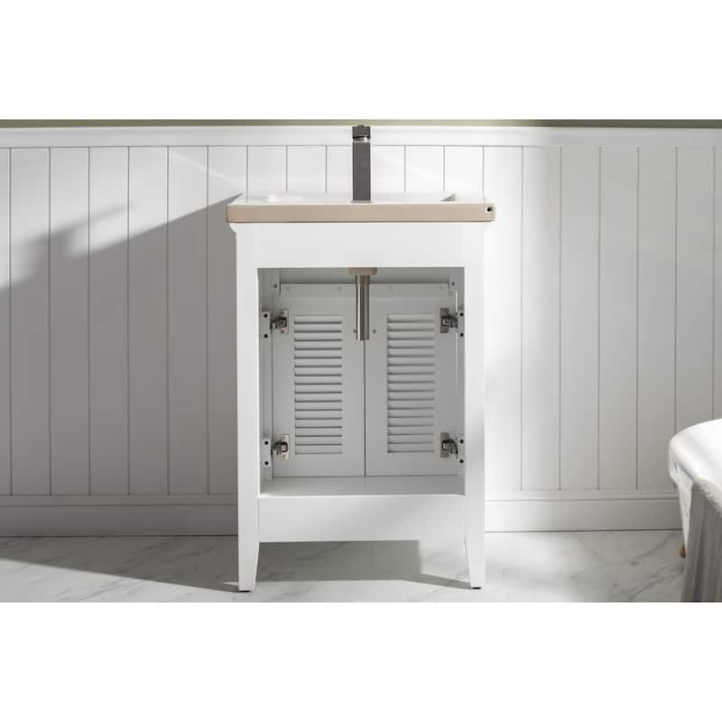 Cameron 24" Single Sink Vanity in White