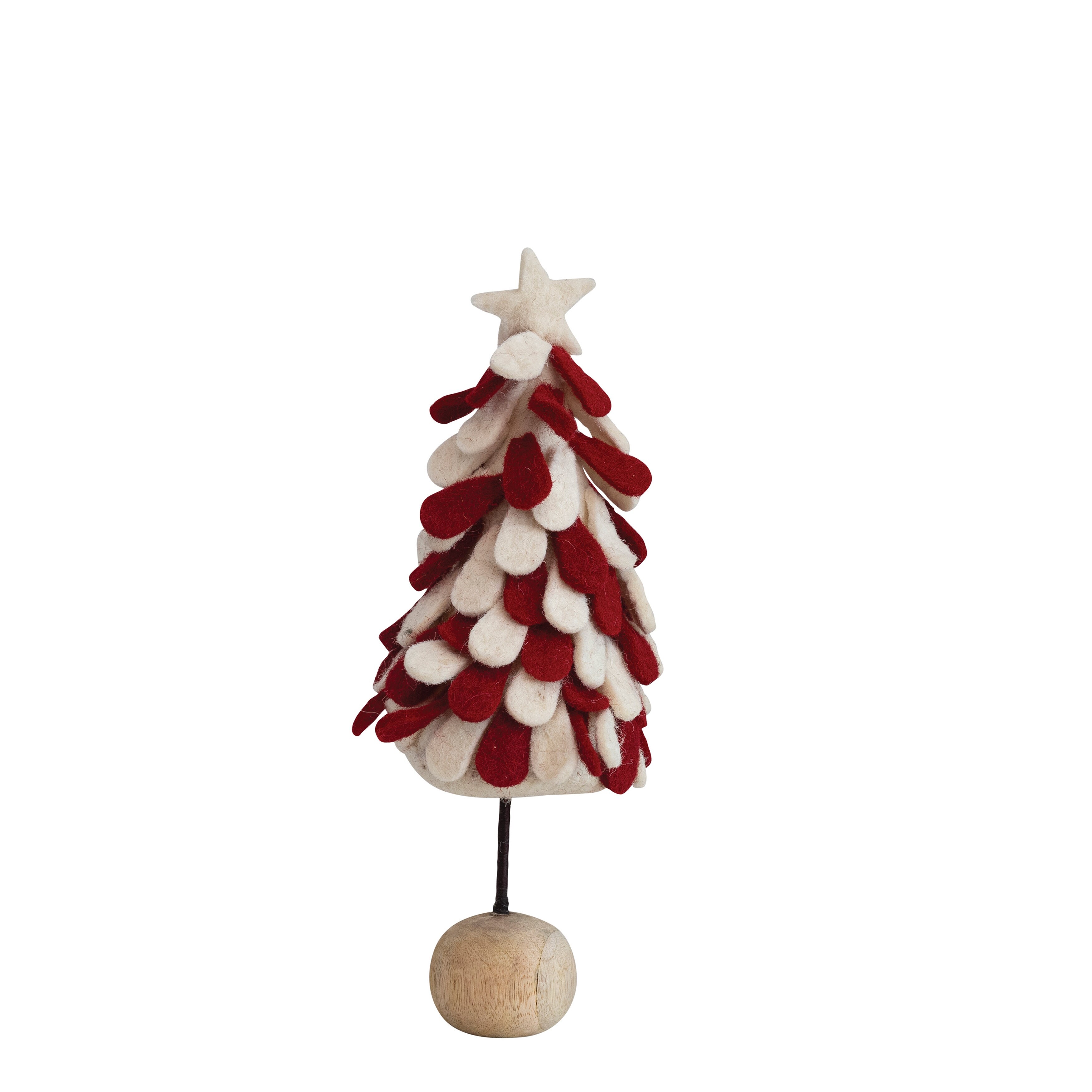 The Holiday Aisle® Handmade Wool Felt Tree With Beads, Embroidery And