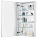 preview thumbnail 42 of 89, Bathroom Medicine Cabinet, Aluminum, Recessed/Surface Mount, Right/Left Hinged, Mirrored Interior