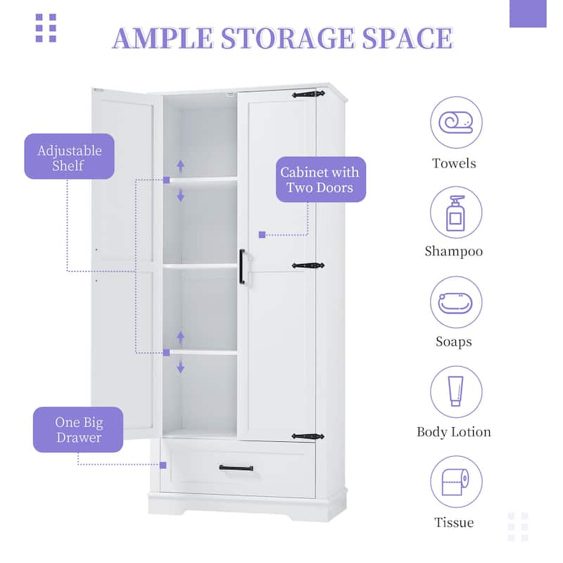 Tall Bathroom Storage Cabinet