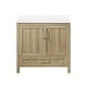 preview thumbnail 32 of 109, OVE Kansas Single Sink Bathroom Vanity, Dove White Engineered Stone Top