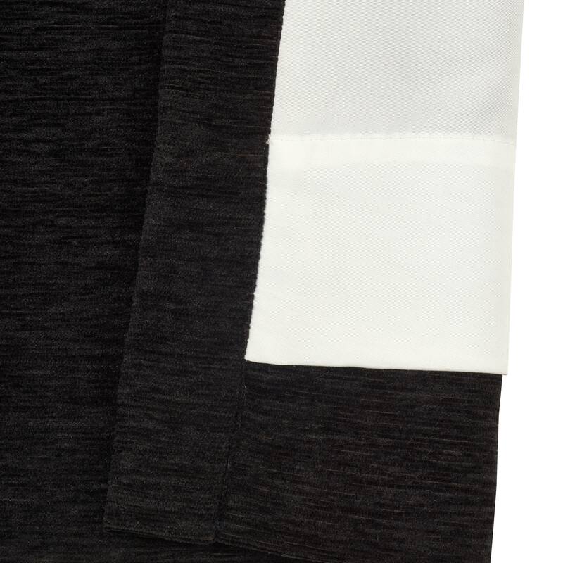 J. Queen New York Laurenza Black Window Panel Pair