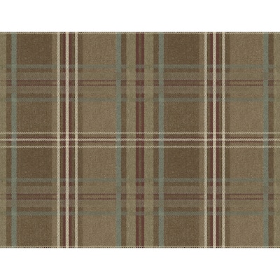 Seabrook Designs Breckenridge Plaid Unpasted Wallpaper