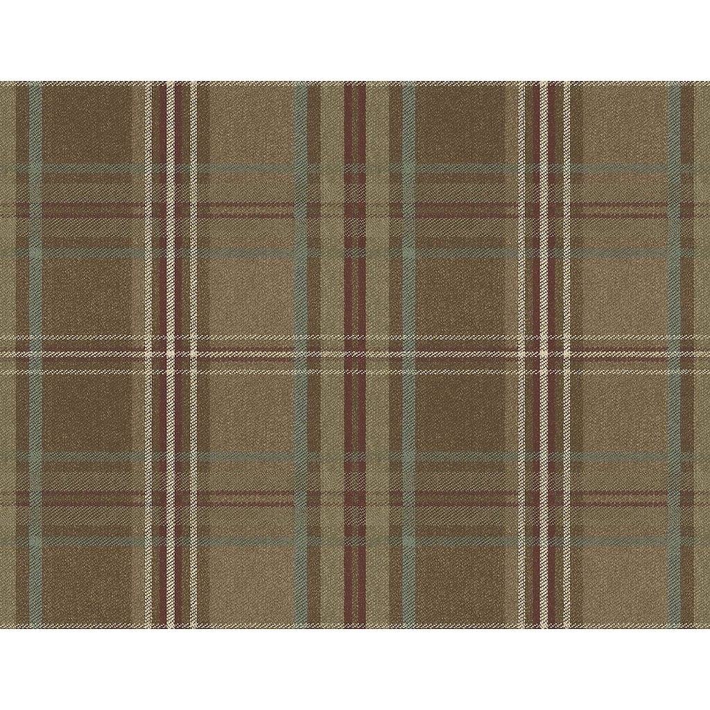 Seabrook Designs Breckenridge Plaid Unpasted Wallpaper