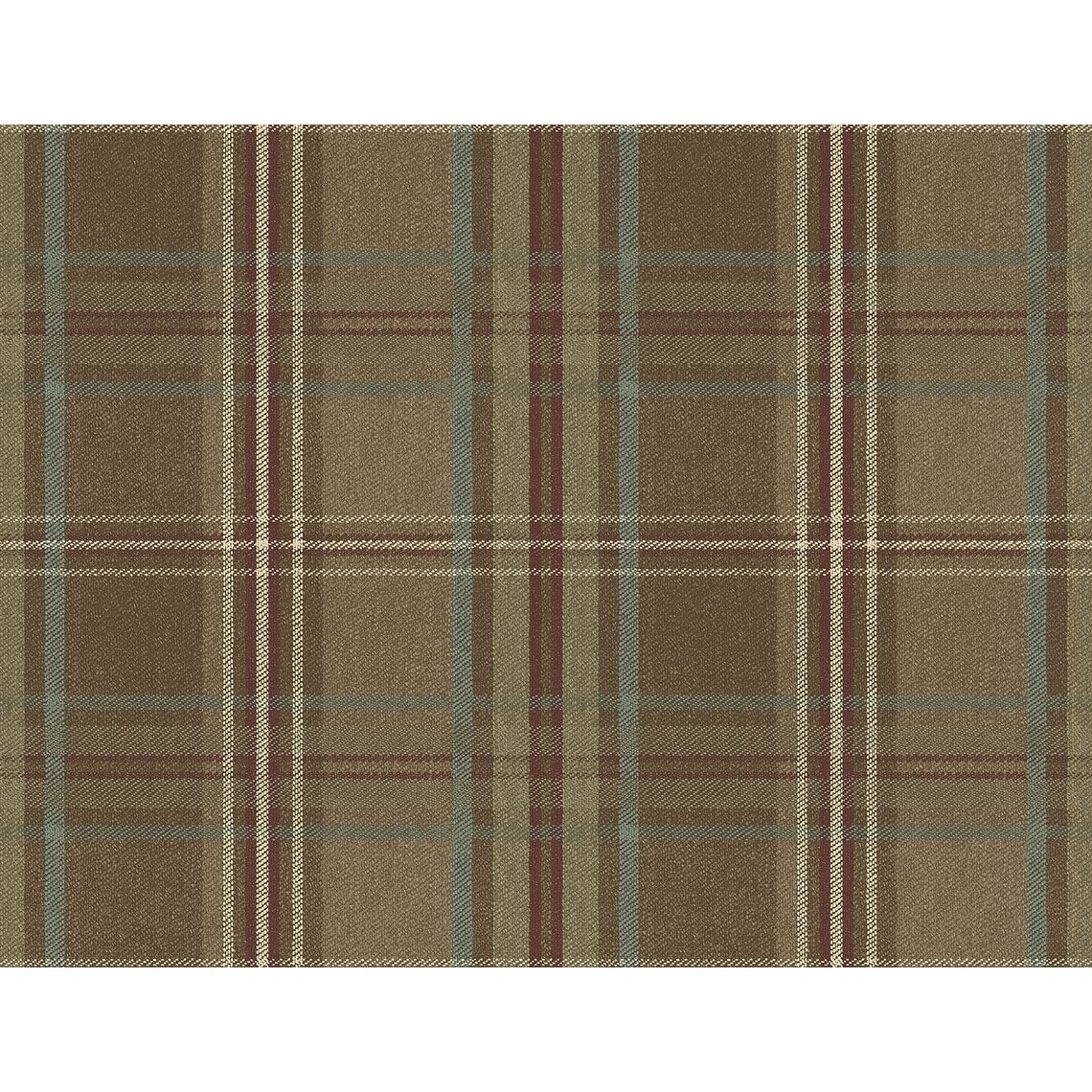 Seabrook Designs Breckenridge Plaid Unpasted Wallpaper