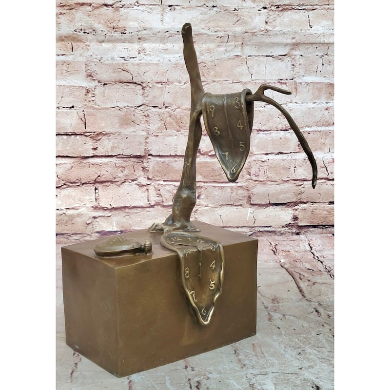 Persistence Of Memory By Salvador Dali Bronze Modern Art Sculpture Figure Statue
