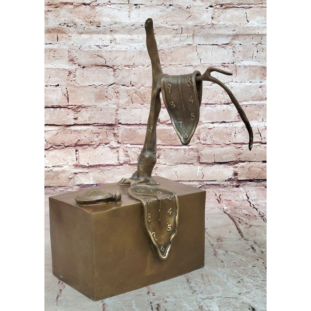 Persistence Of Memory By Salvador Dali Bronze Modern Art Sculpture Figure Statue