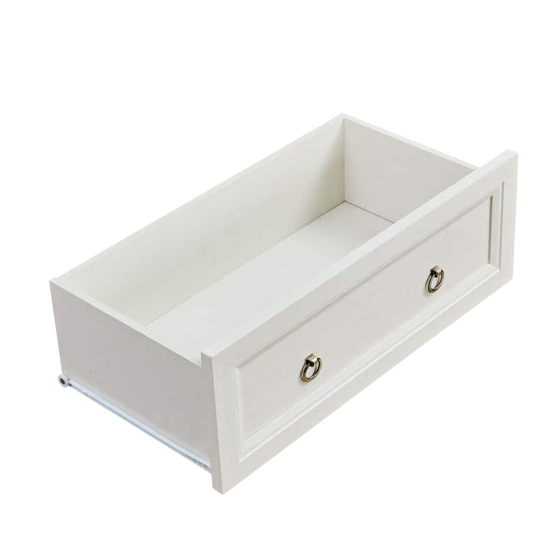 Farmhouse Style Wooden Tall Drawers Dresser with 8 Drawers Barn Door, for Bedroom Living Room Hallway