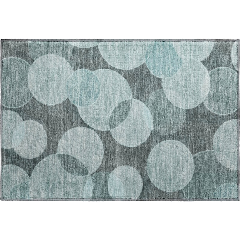 Premium Washable Super Soft Contemporary Bubbles Mayfield Rug