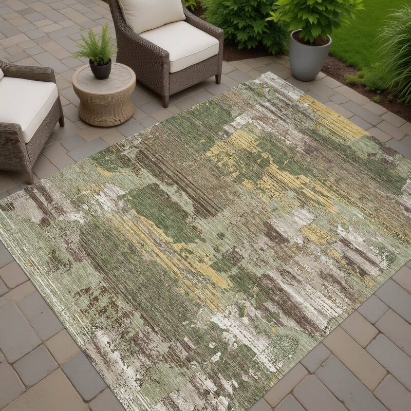Machine Washable Indoor/ Outdoor Chic Veta Chantille Rug