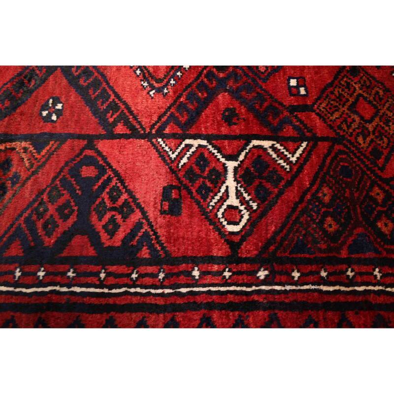 ECARPETGALLERY Hand-knotted Melis Vintage Red Wool Rug - 5'4 x 8'4
