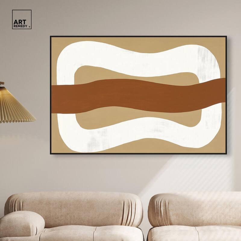 Minimal Wavy I Canvas by Art Remedy
