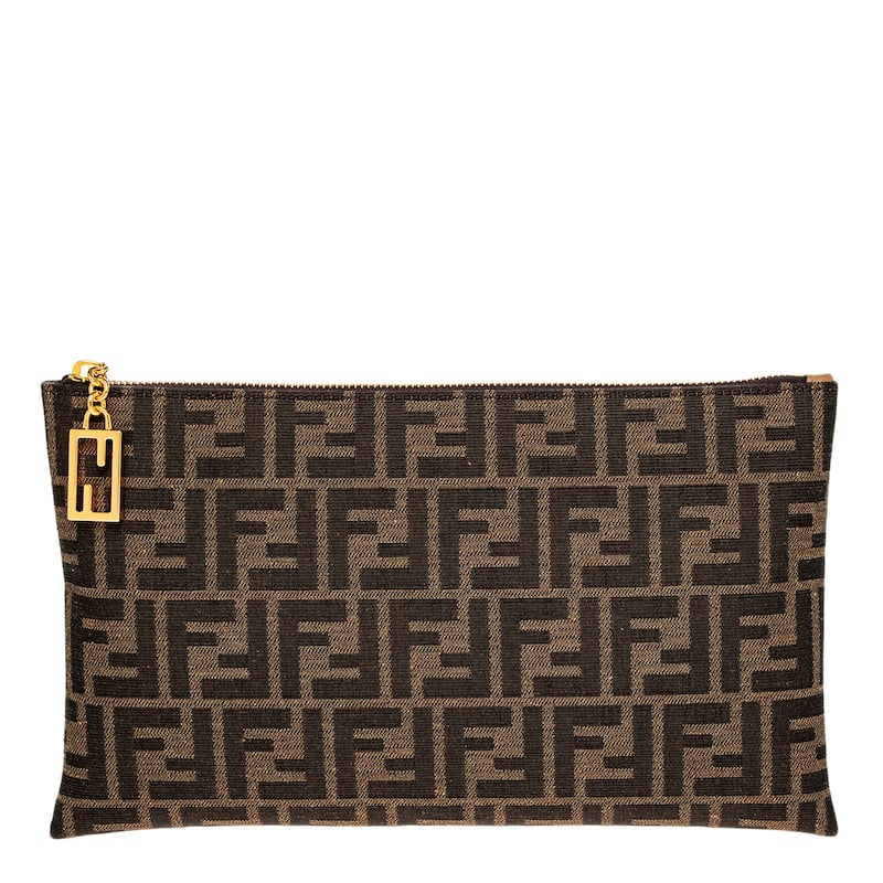 Fendi Medium Baguette Pouch - Brown - Brown