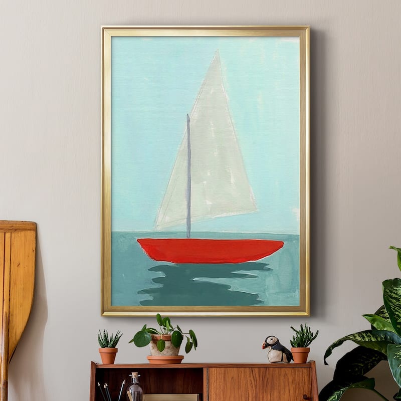 Small Sail II Premium Framed Print - Ready to Hang