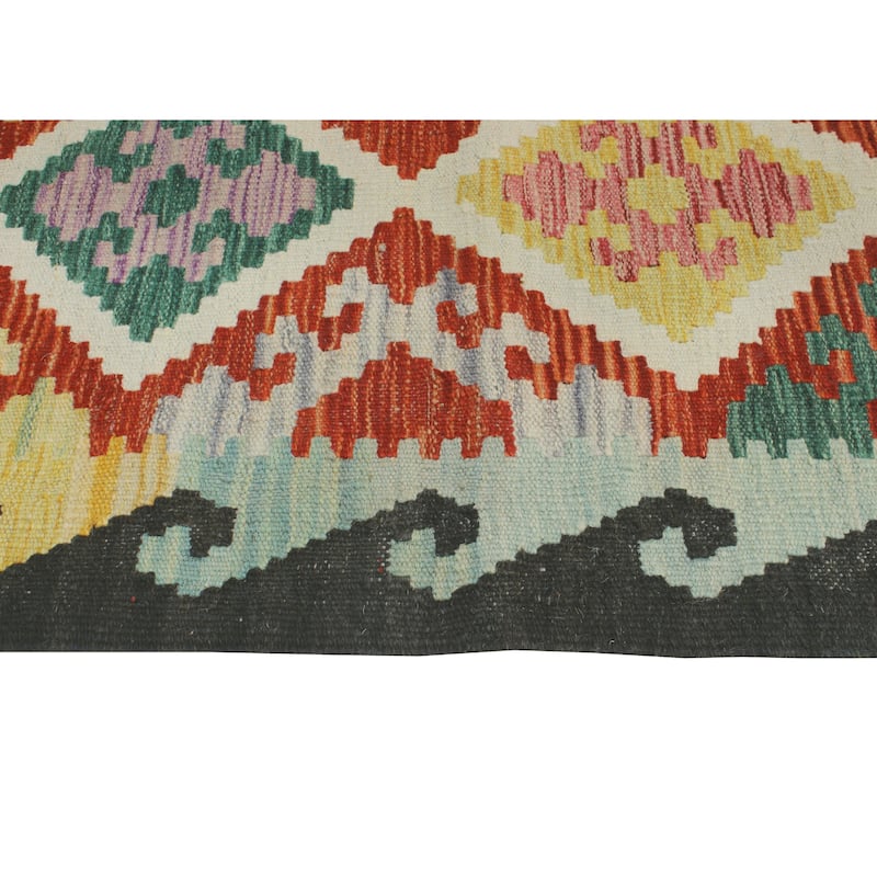 Flatweave Alvord Red/Charcoal Rug - 2'7" x 4'2"