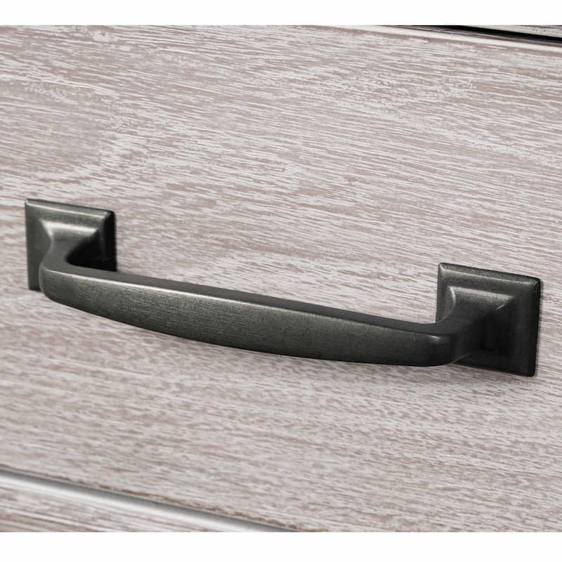 Furniture of America Eleanor Modern Rustic 3-Piece Weathered Grey Wood Panel Bedroom Set with Dentil Molding