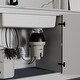 preview thumbnail 3 of 8, 1-1/4 HP Continuous Feed Garbage Disposal for Kitchen Sinks with Power Cord and Accessories included - Black and Grey