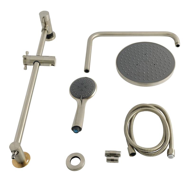 Kingston Brass KSG239.D Concord Ceramic Disc Shower System with Shower - Brushed Nickel