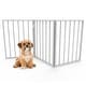 preview thumbnail 13 of 24, 3-Panel Indoor Foldable Dog Gate - 54x24-Inch Wood Freestanding Pet Fence White