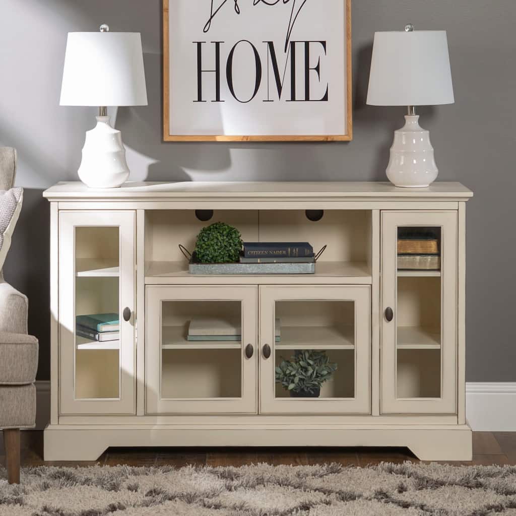 Walker Edison 52-inch Highboy 4-Door TV Stand