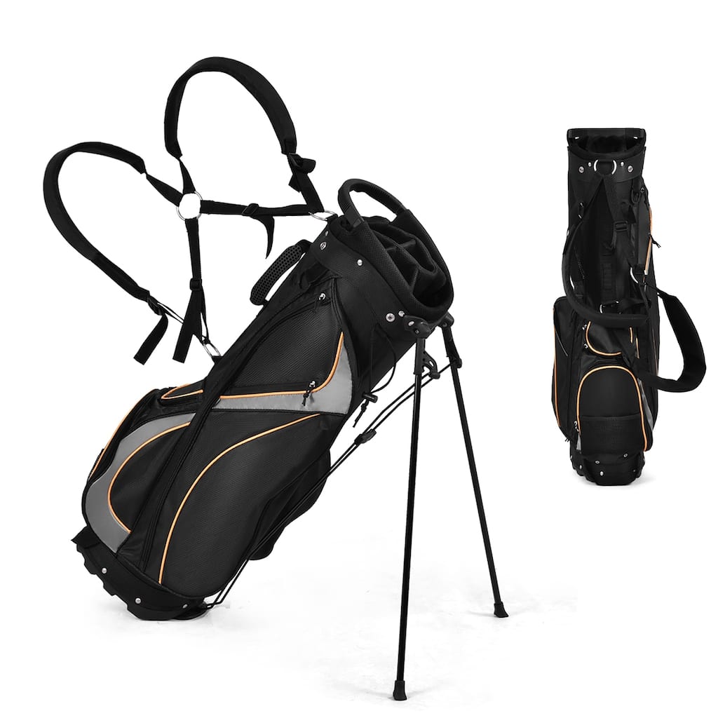 Costway Golf Stand Bag Portable Lightweight Golf Carry Club Bag w/ - See Details