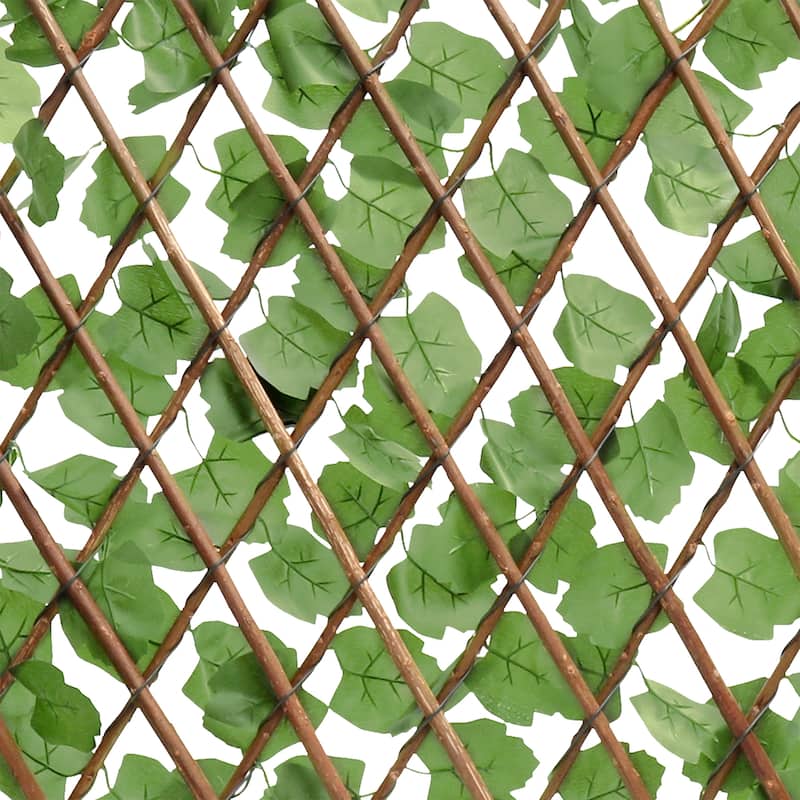 1pcs 32" x 50" Artificial Ivy Hedges Screen Expandable Privacy Fence