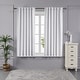 preview thumbnail 27 of 65, Deconovo Mix & Match Blackout and Bronze Print White Sheer 4 Piece Curtain Panel Set