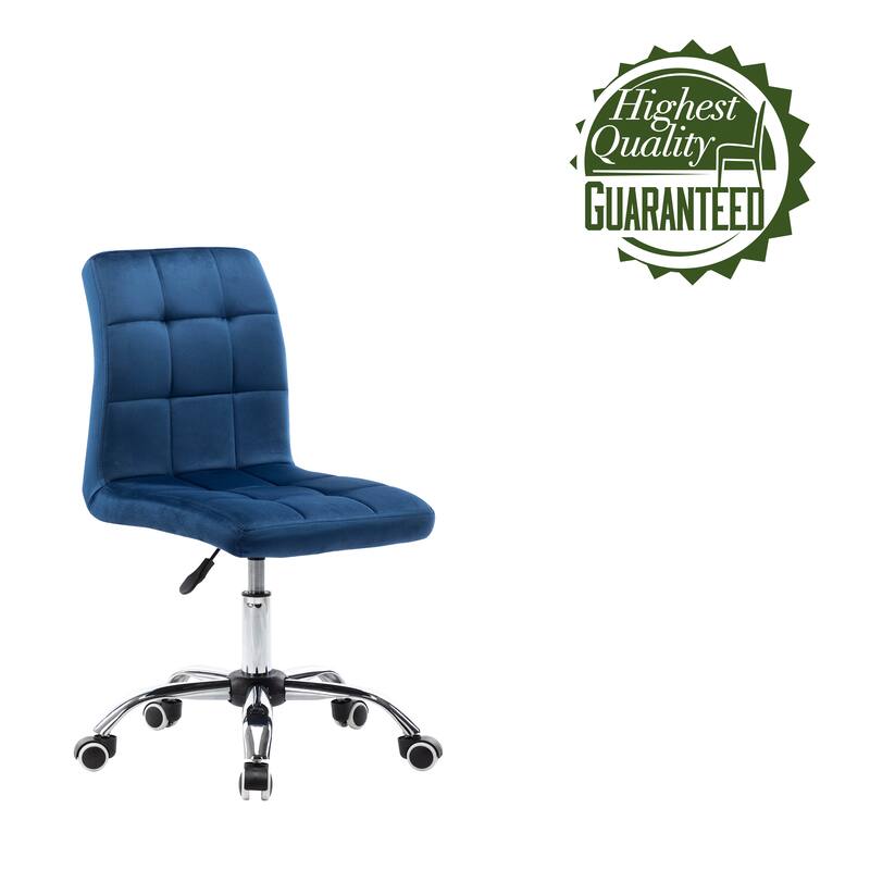 Porthos Home Palina Home Office Desk Chair, Velvet, Roller Wheels