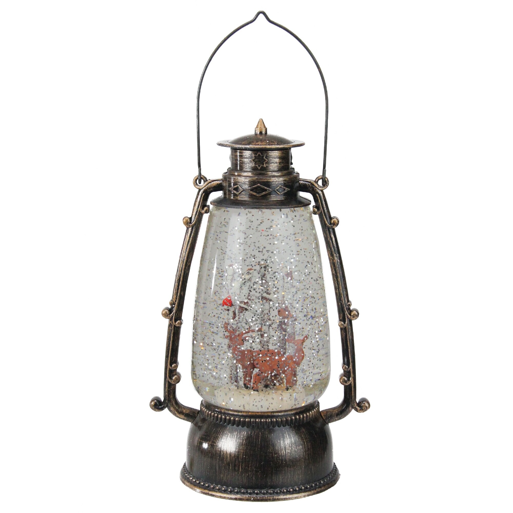 Shop 9 Country Rustic Lantern With Reindeer Table Top Christmas