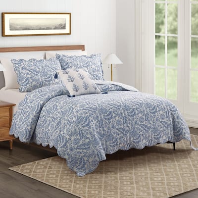 Peeples Song 3-Piece Cotton Reversible Quilt Set