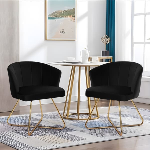 Dining Chair Accent Chair With Gold Base Small Accent Chair Velvet