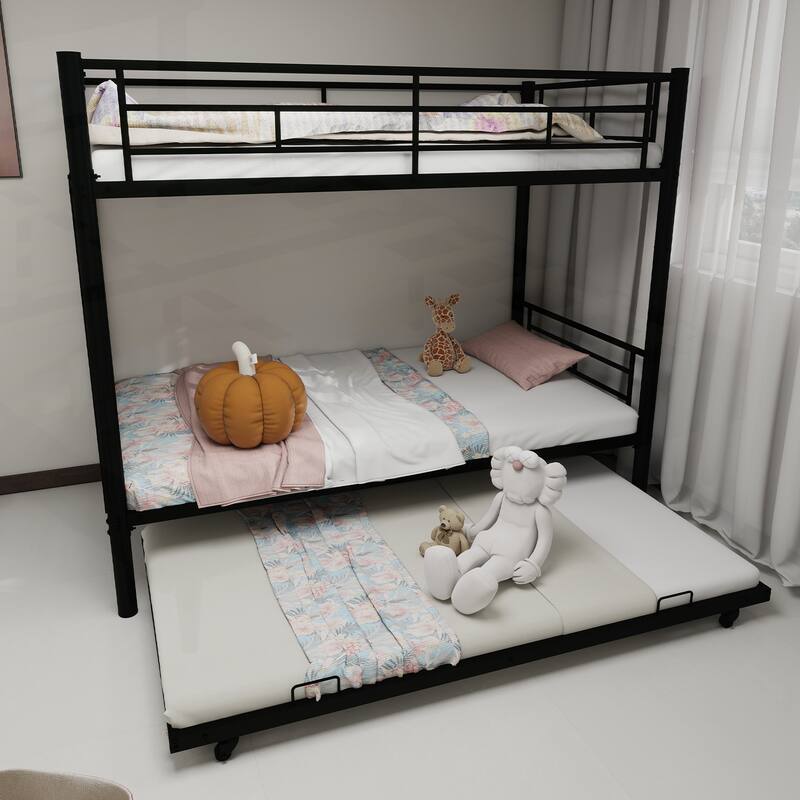 Sturdy and Versatile Metal Bunk Bed for Safe and Comfortable Sleeping