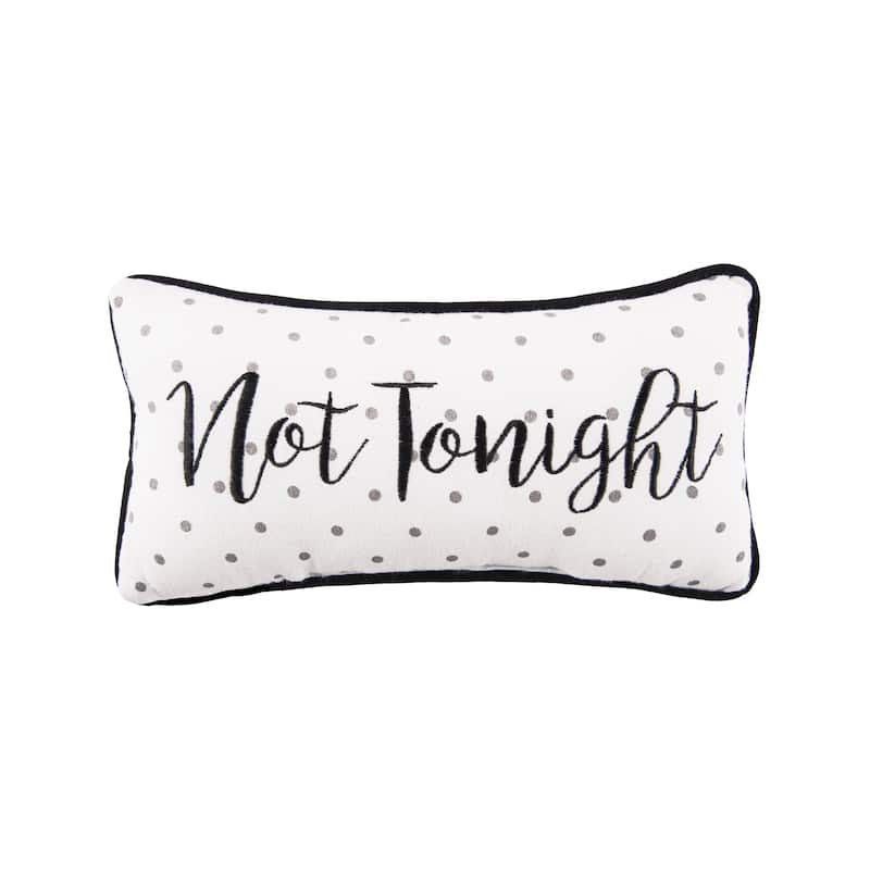 Tonight/Not Tonight Reversible Pillow
