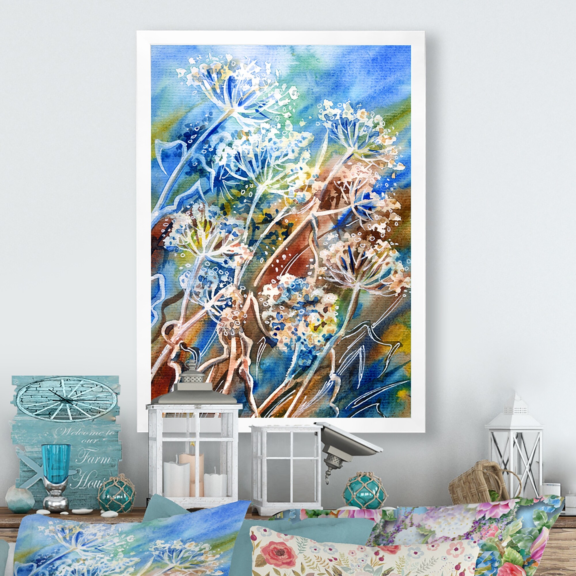 Abstract Umbrella Forest Plants Wall Art by Designart  -image