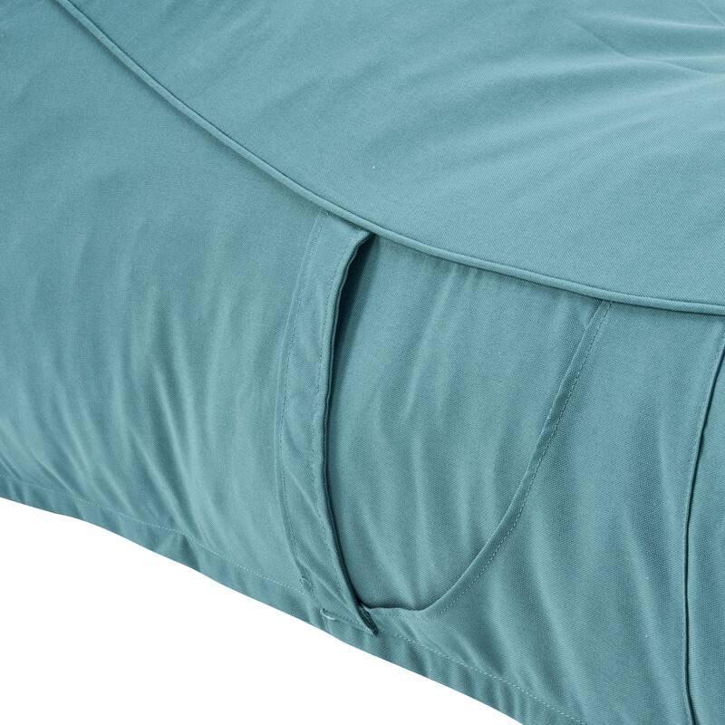 Christopher Knight Home- Fiano Fabric Outdoor Bean Bag Lounge Chair