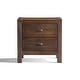 preview thumbnail 23 of 25, Montauk Solid Wood 2-drawer Nightstand Rustic Walnut