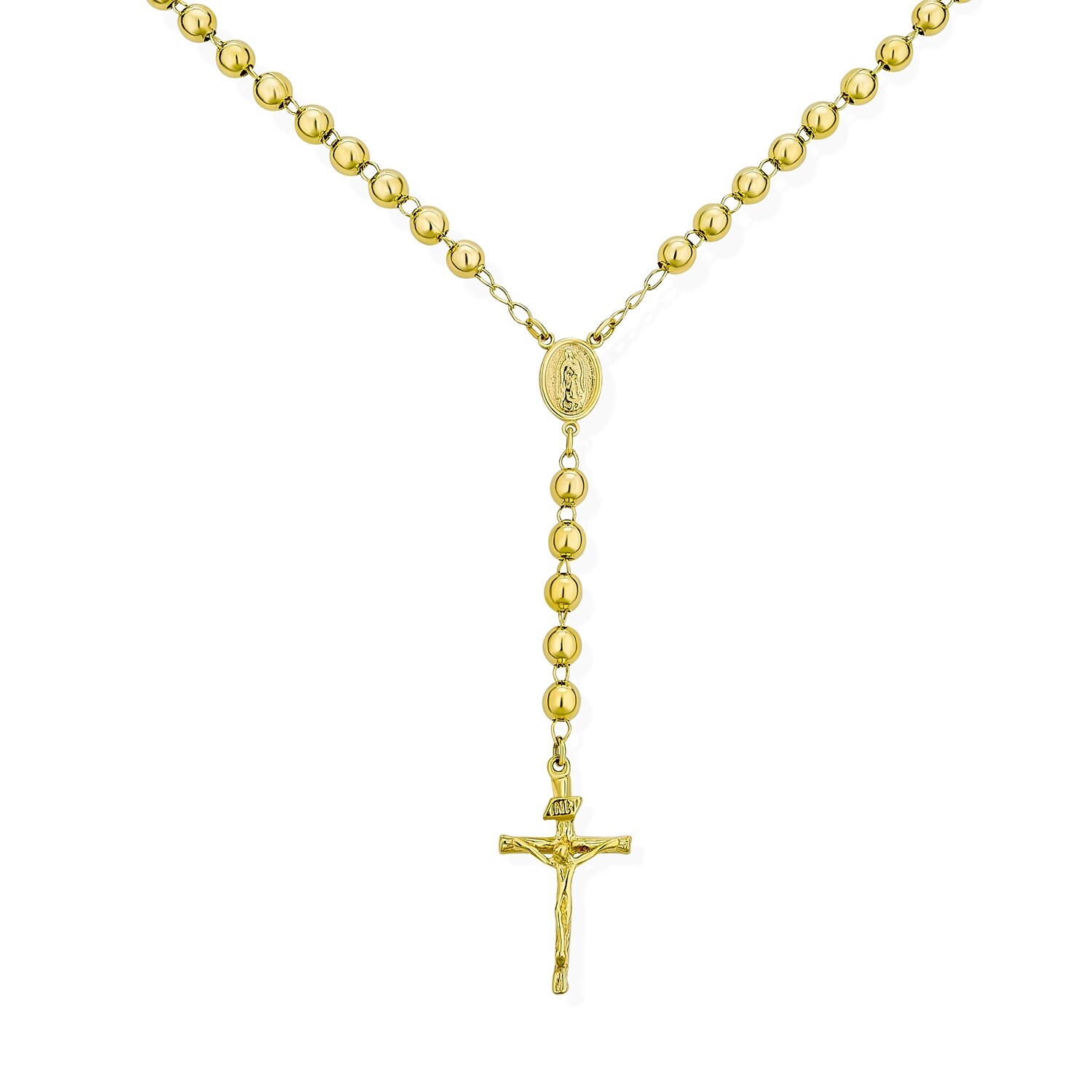 14K Yellow Gold Milgrain Fleur de Lis Cross Charm Catholic Pendant Cuban Concave Curb Necklace 14K Yellow Gold Milgrain Fleur de Lis Cross Charm Catholic Pendant Cuban Concave Curb Necklace