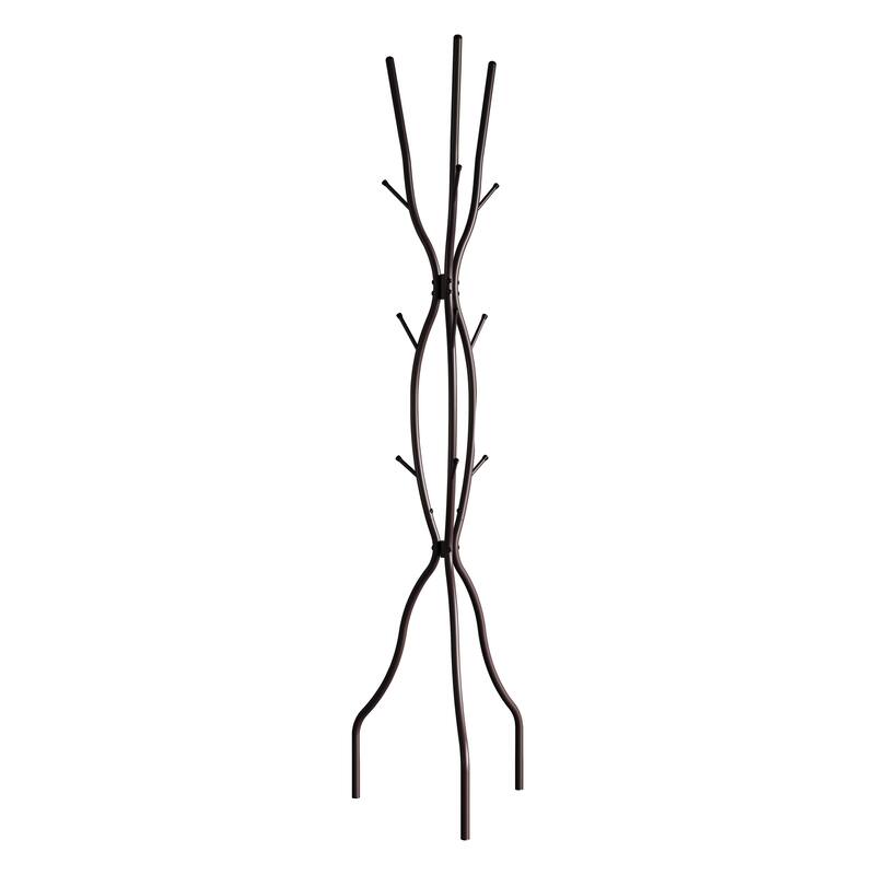CraftPorch Modern Freestanding Metal Coat Rack - N/A - Brown