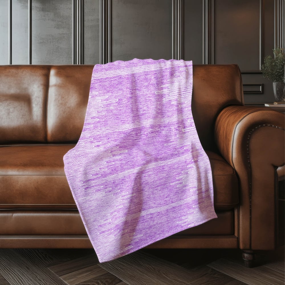 Premium Machine Washable Boho Moroccan Sherpa Throw Blanket